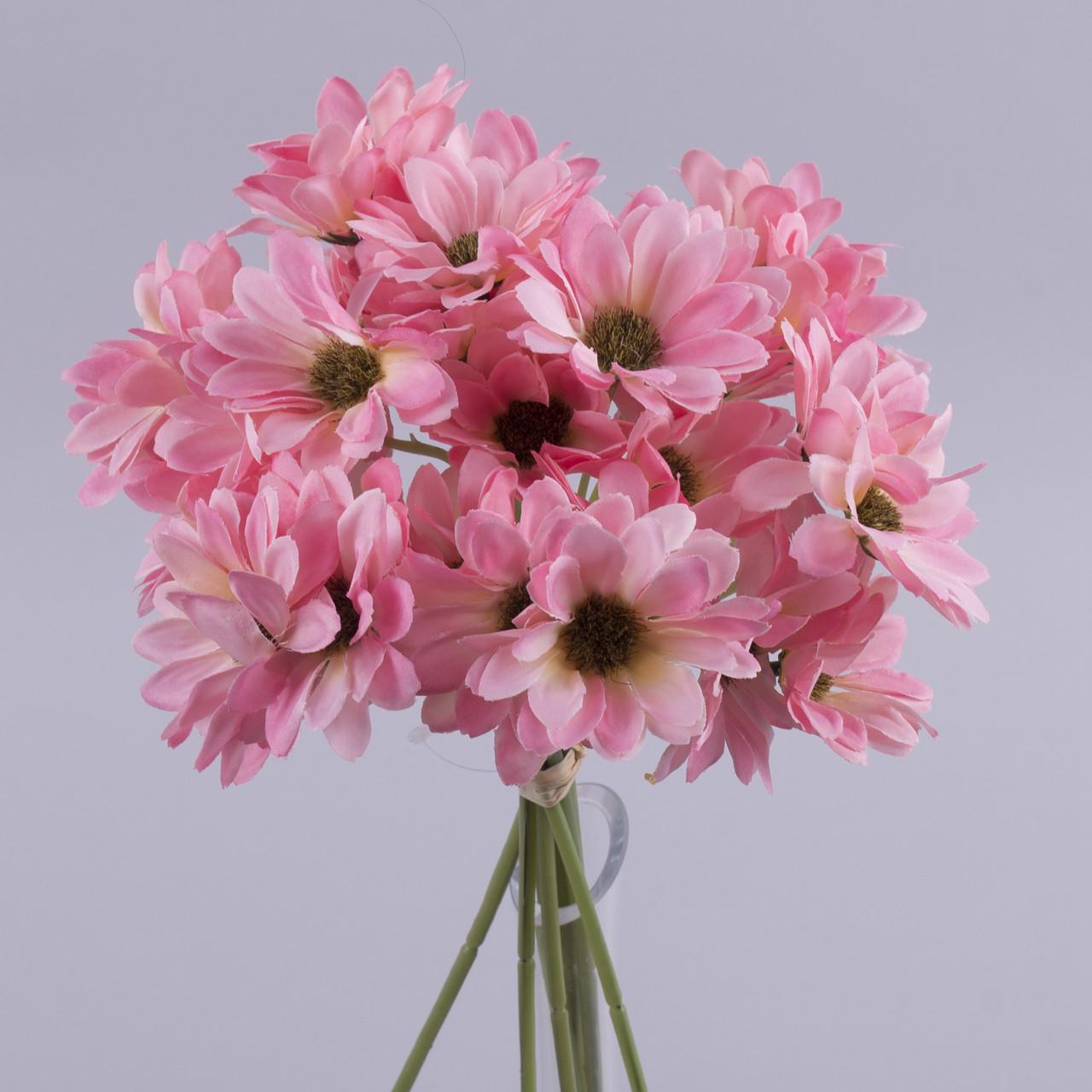 Искусственные цветы Букет ромашек натур Розовый (3728-2)