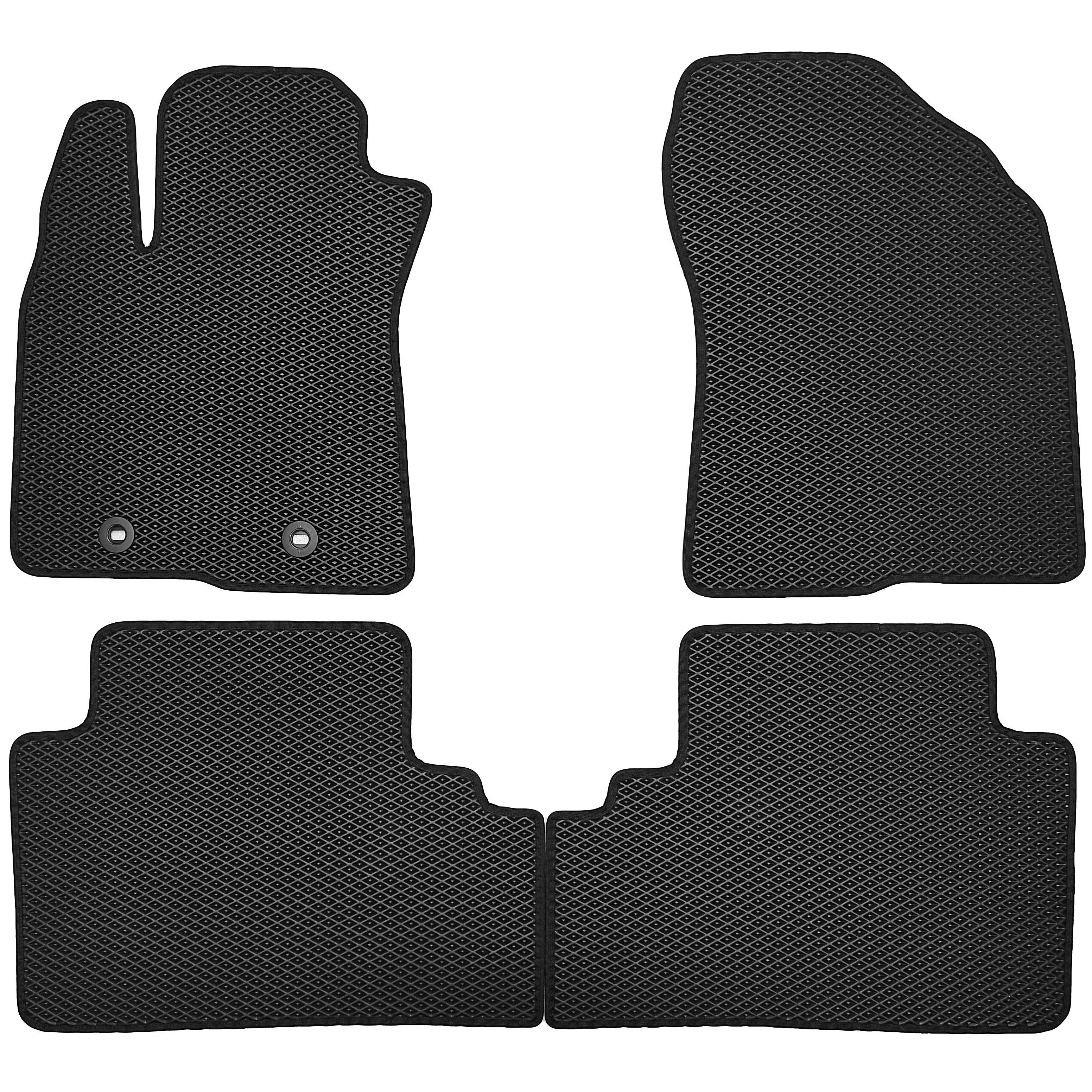 Коврики в салон Kinetic для Toyota Avensis 2016+ EVA-полимерные Черный (150592)