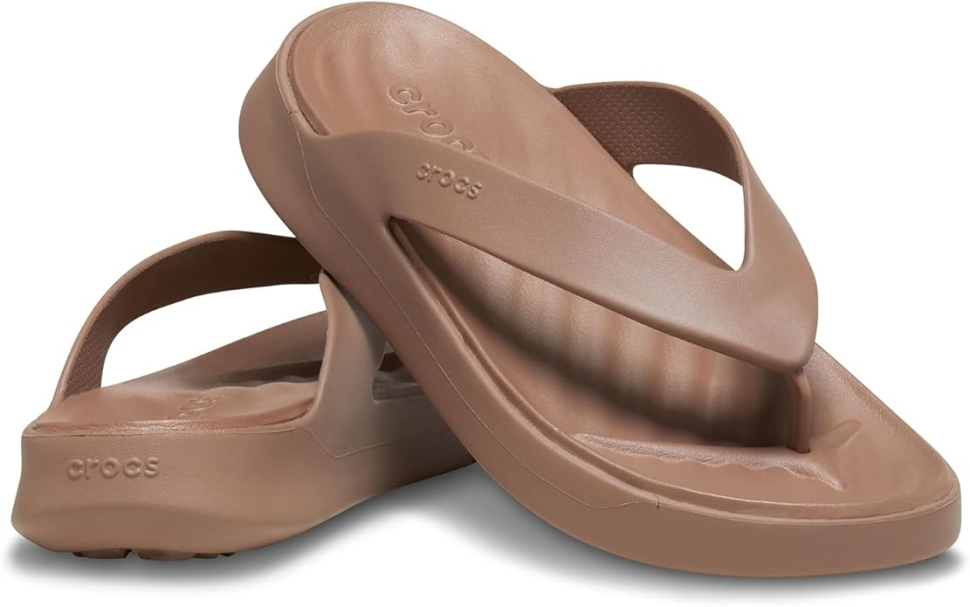 В'єтнамки жіночі Crocs Getaway Platform Flip Latte р. 34/35 Коричневий (24788)
