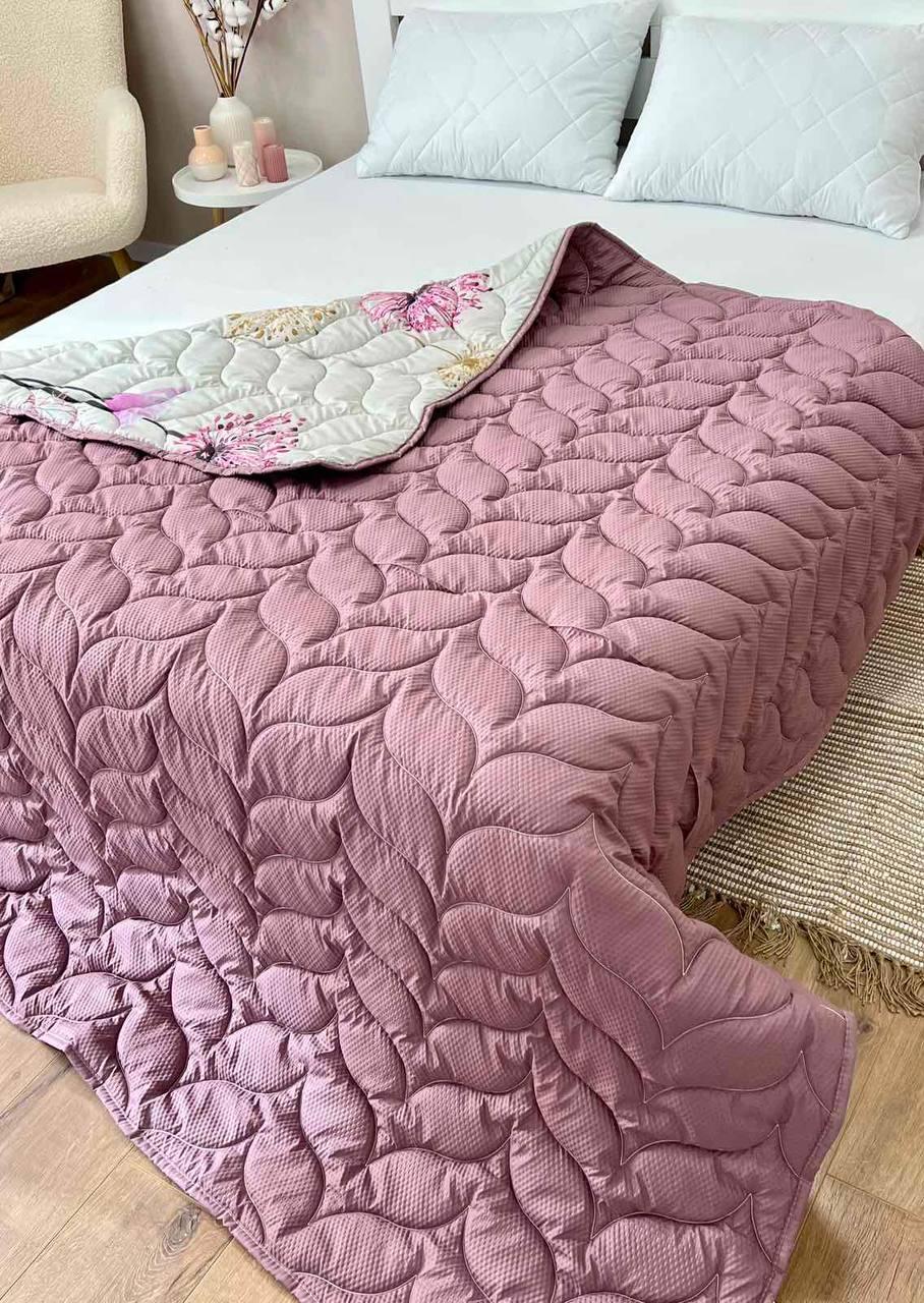 Одеяло двухстороннее 175х210 см Белый с фиолетовым (Д-al-lito-satkovdra25-22) - фото 5