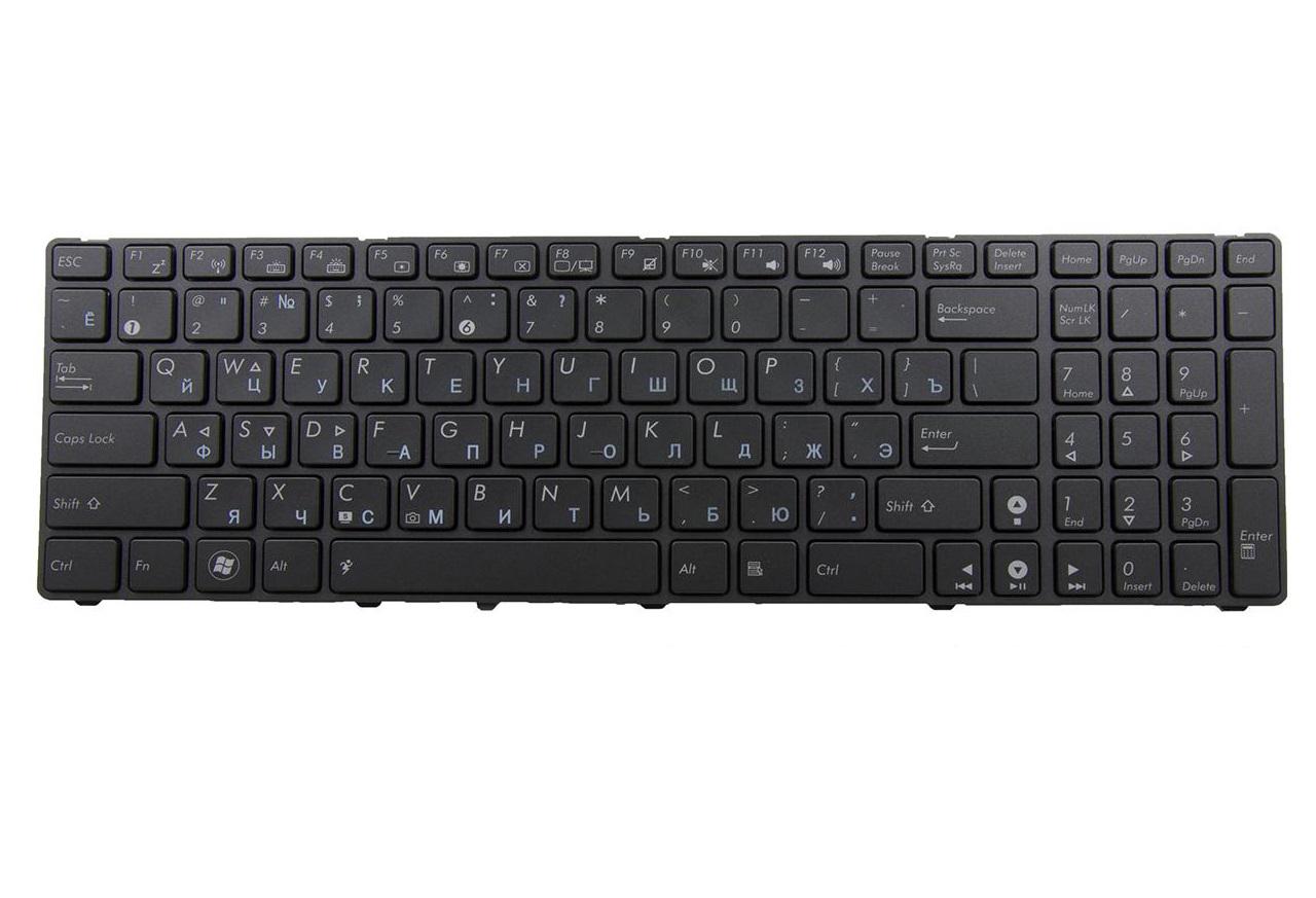 Клавиатура для ноутбука Asus K72 K72Dr с подсветкой клавиш матовая (04GNV32KRU00)