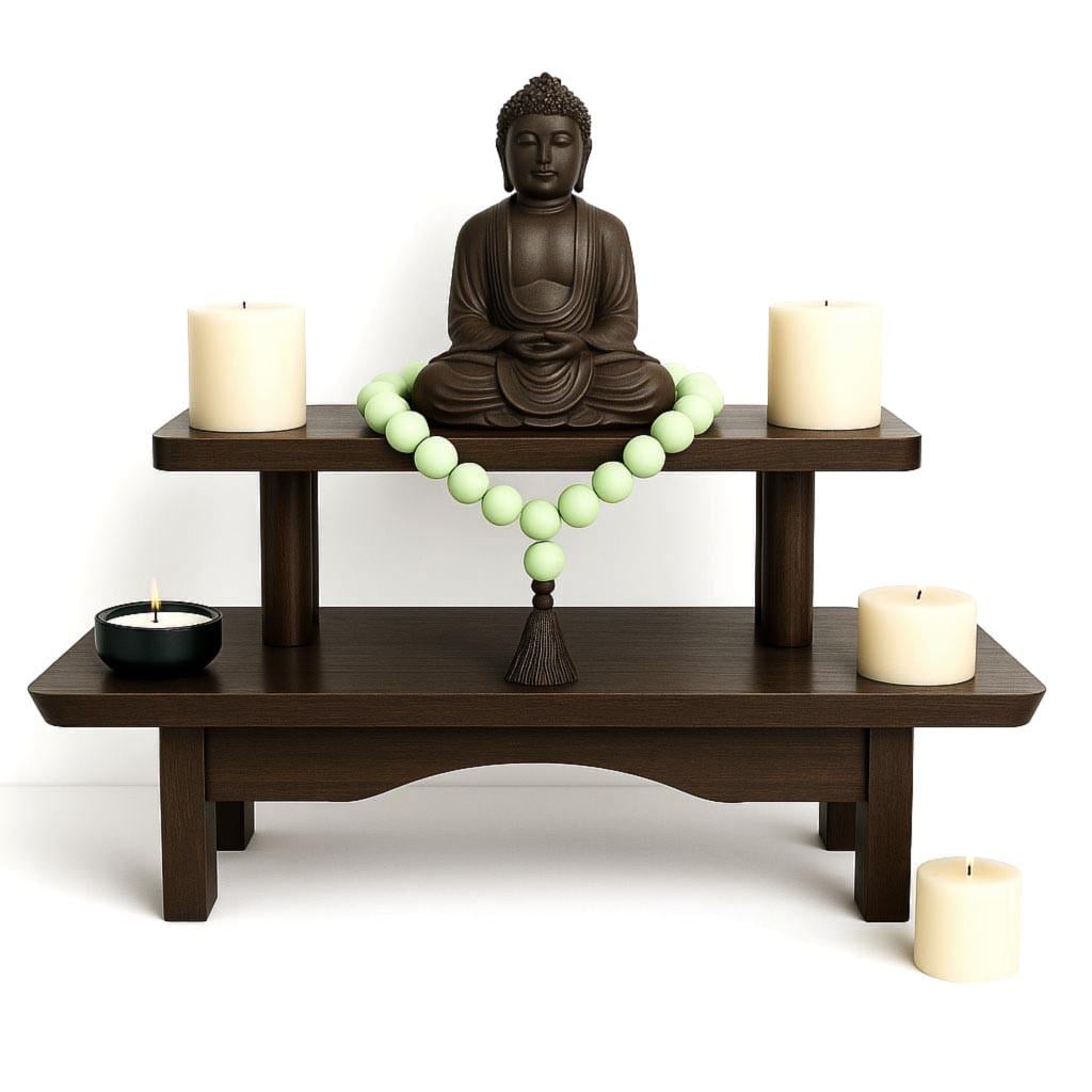 Вівтар для медитації з дерева Брахмін Мокко (ЛАТ-001610)