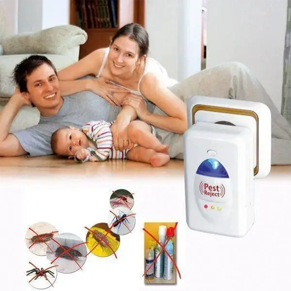 Ультразвуковой отпугиватель мышей и насекомых Pest Reject от сети 220В - фото 3