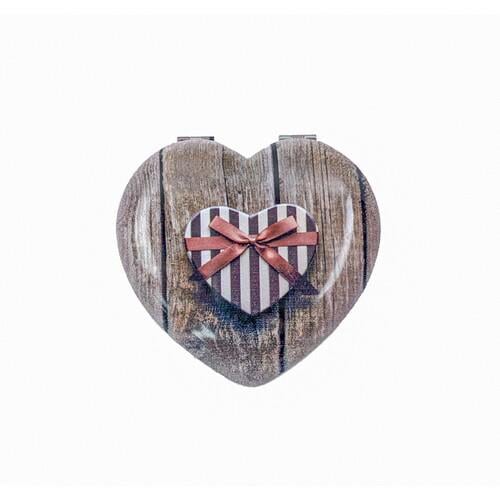 Зеркальце карманное Сердечко с сердцем Seta Decor 16-399-4