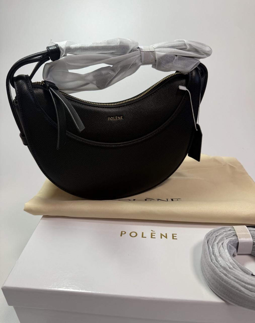 Сумка жіноча Polene hobo bag на плече Чорний