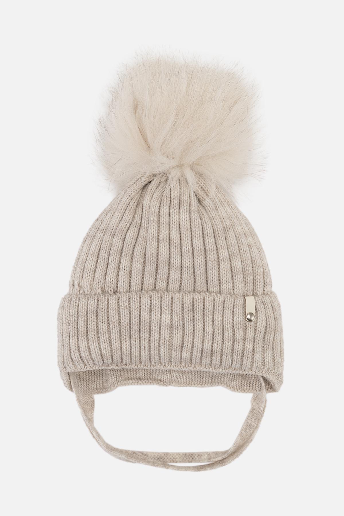 Шапка для девочки 42-44 см Бежевый (ЦБ-00263343)