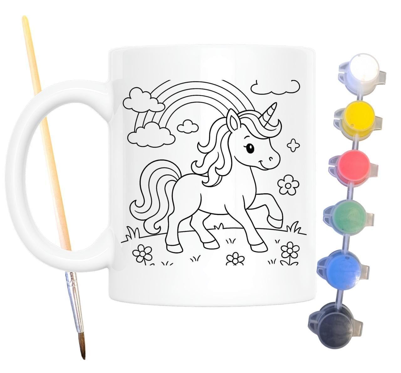 Набор для творчества кружка раскраска Сказочный Единорог 330 мл Белый (КР0132)