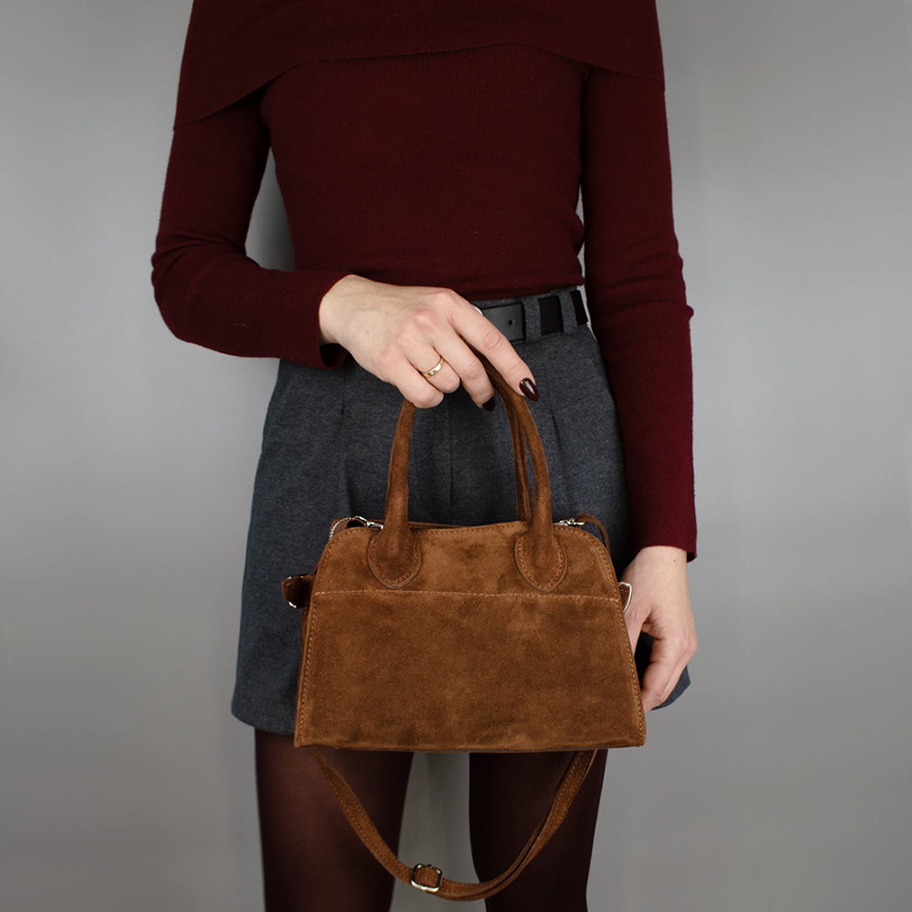 Сумка женская замшевая Virginia Conti 03752_s Темно-рыжий (2449767242) - фото 2