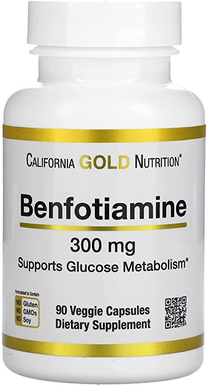 Бенфотиамин Benfotiamine 300 mg 30 Veggie capsules