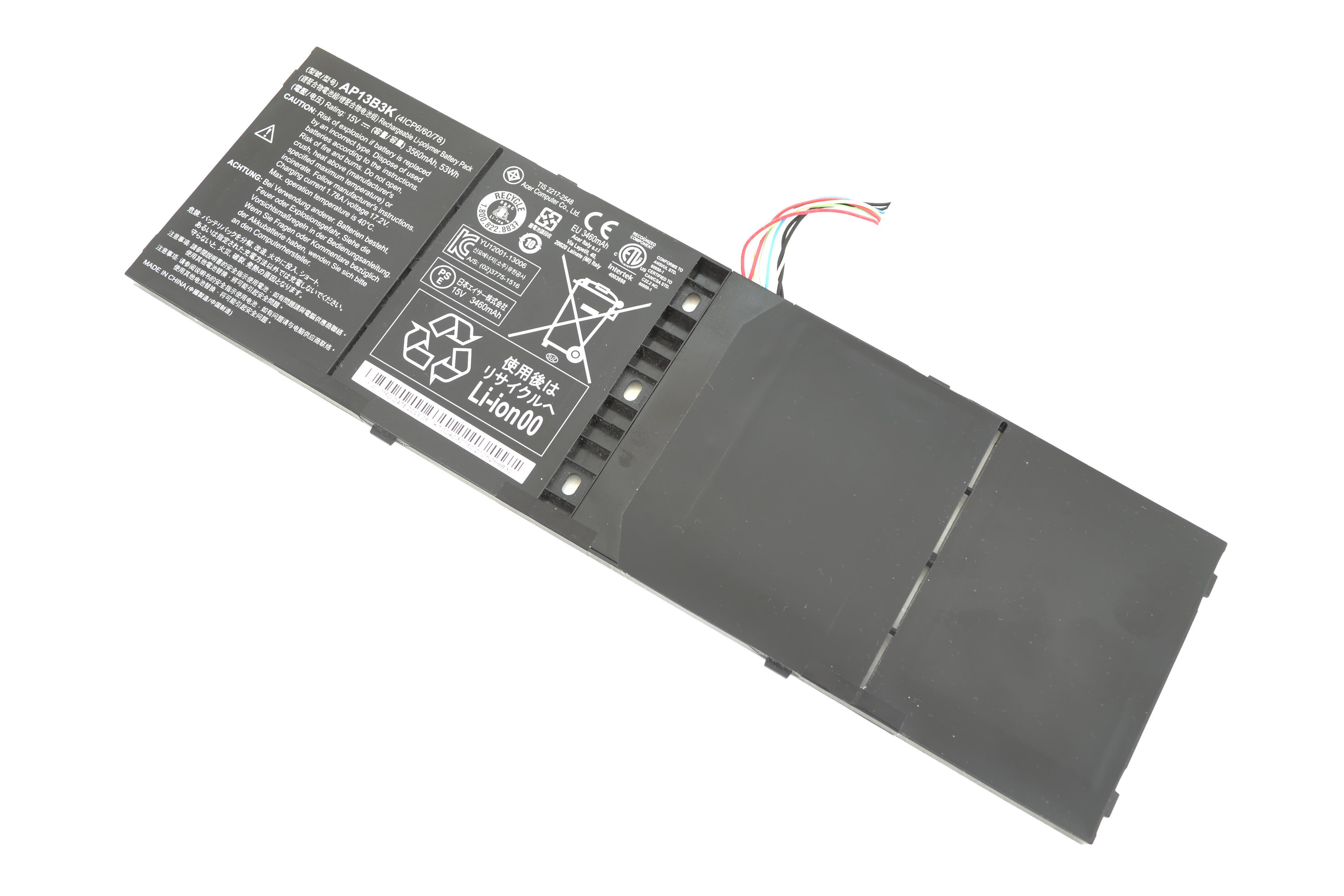 Аккумулятор для ноутбука Acer AP13B3K Aspire V7-482 15V 3560 mAh (010162) - фото 2