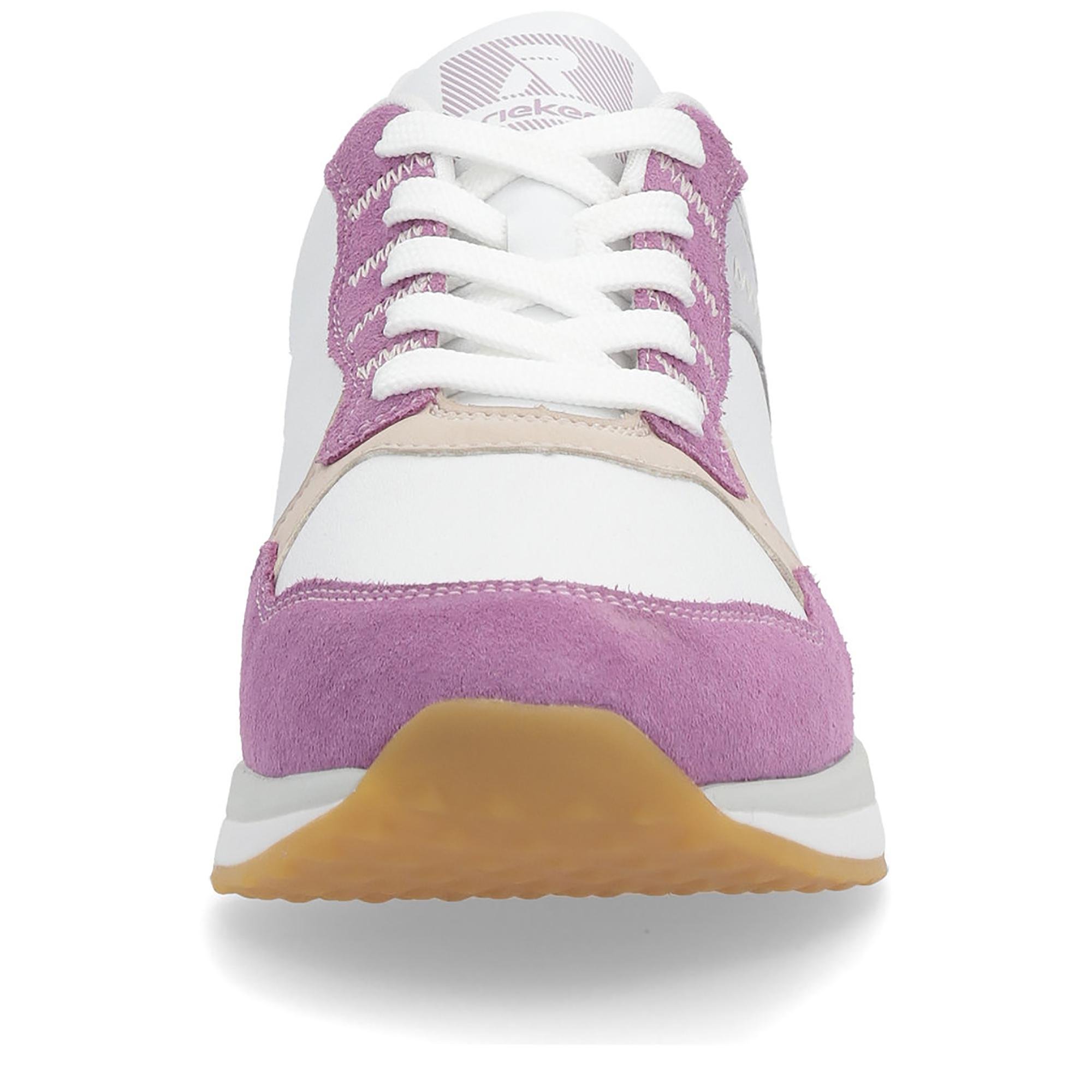 Кросівки жіночі осінні RIEKER Evolution р. 38 Білий/Пурпурний/Сірий (035525-38) - фото 9