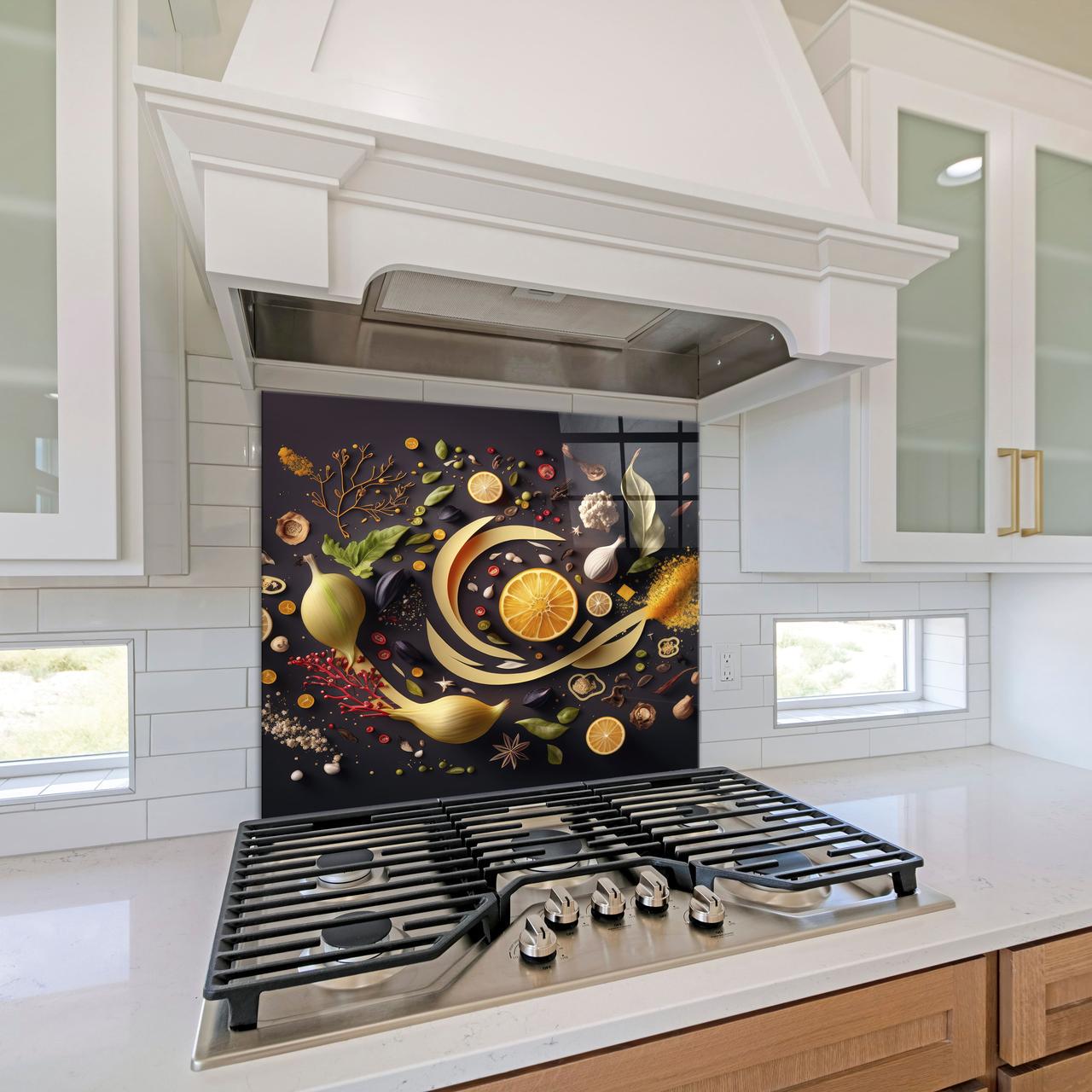 Стеклянная панель для кухни NovellaPrint Мир специй 50х50 см (1021.4) - фото 2