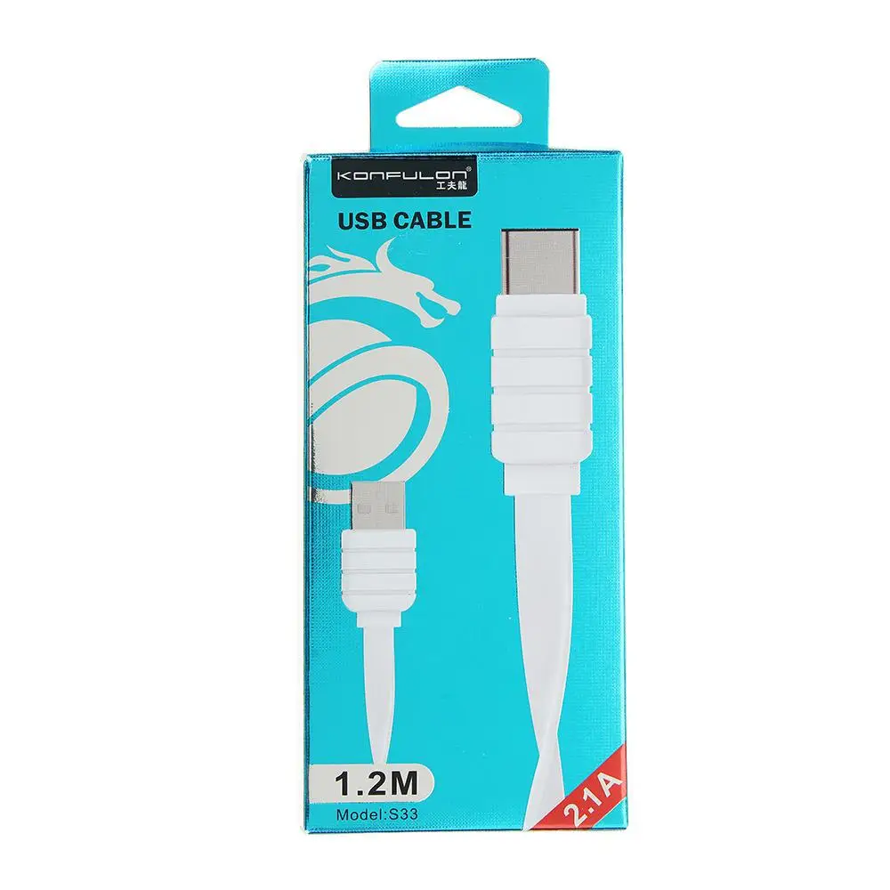 Кабель Konfulon плоский TYPE-C S33 1,2 м