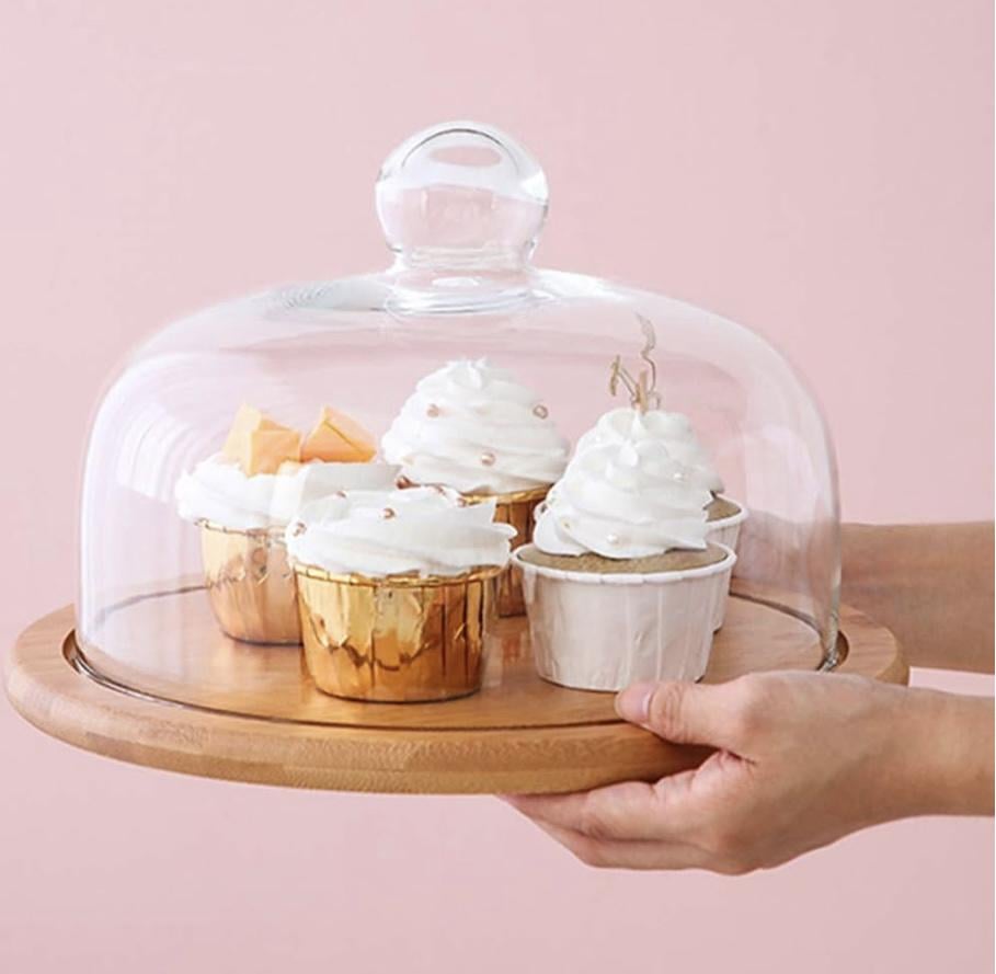 Блюдо для торта Смак життя бамбукове 32 см (70202) - фото 2