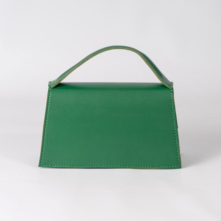 Сумка женская XENIA № 17-24 кросс-боди из гладкой экокожи Зеленый - фото 4