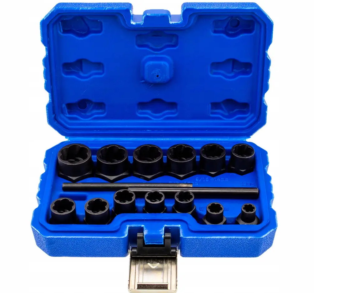 Набор головок для сломанных болтов AL-FA ALIHSN6-1915EL 15 эл. 6-19 мм