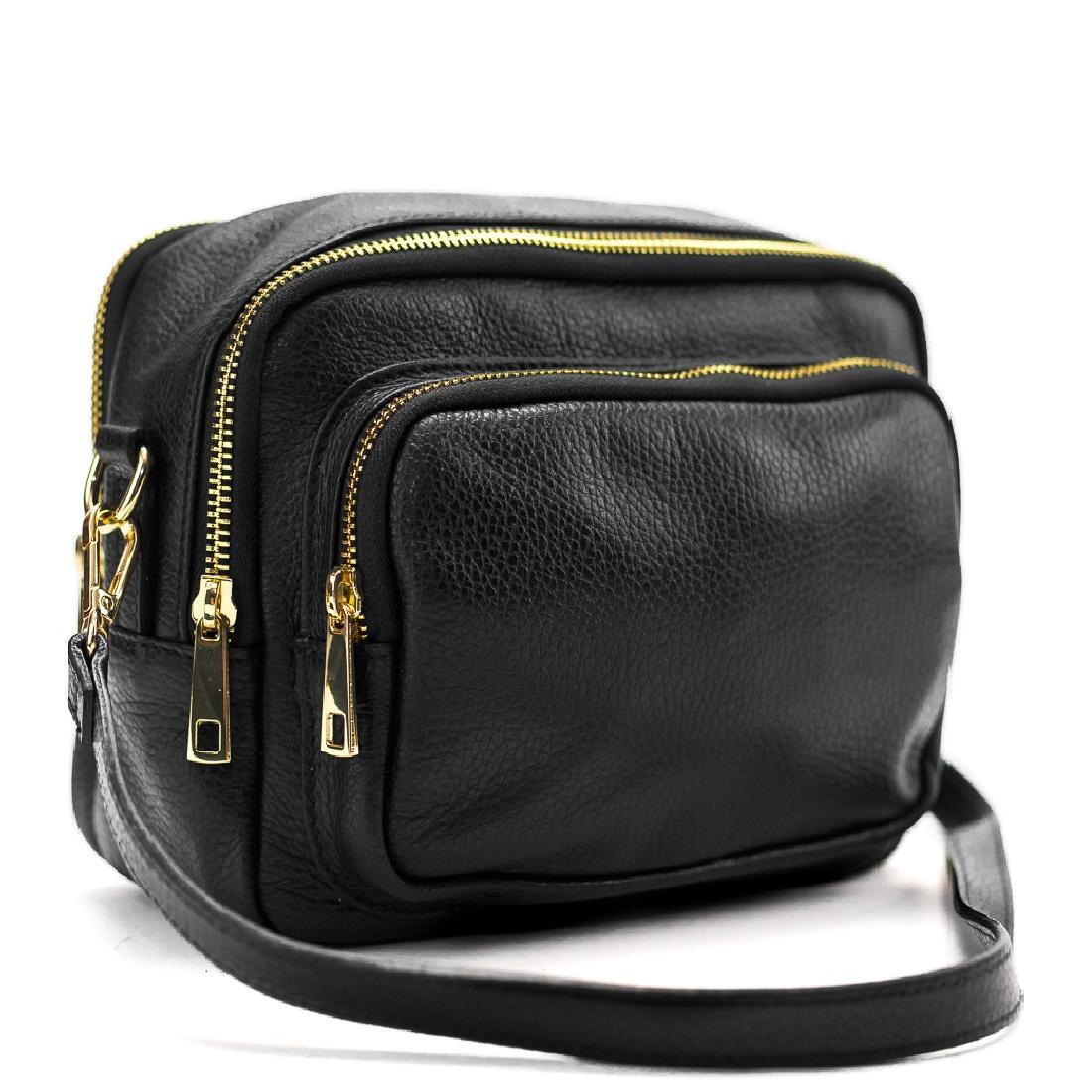 Женская сумка Royal Bag F-IT-9830A на три отдела Черный (5952)