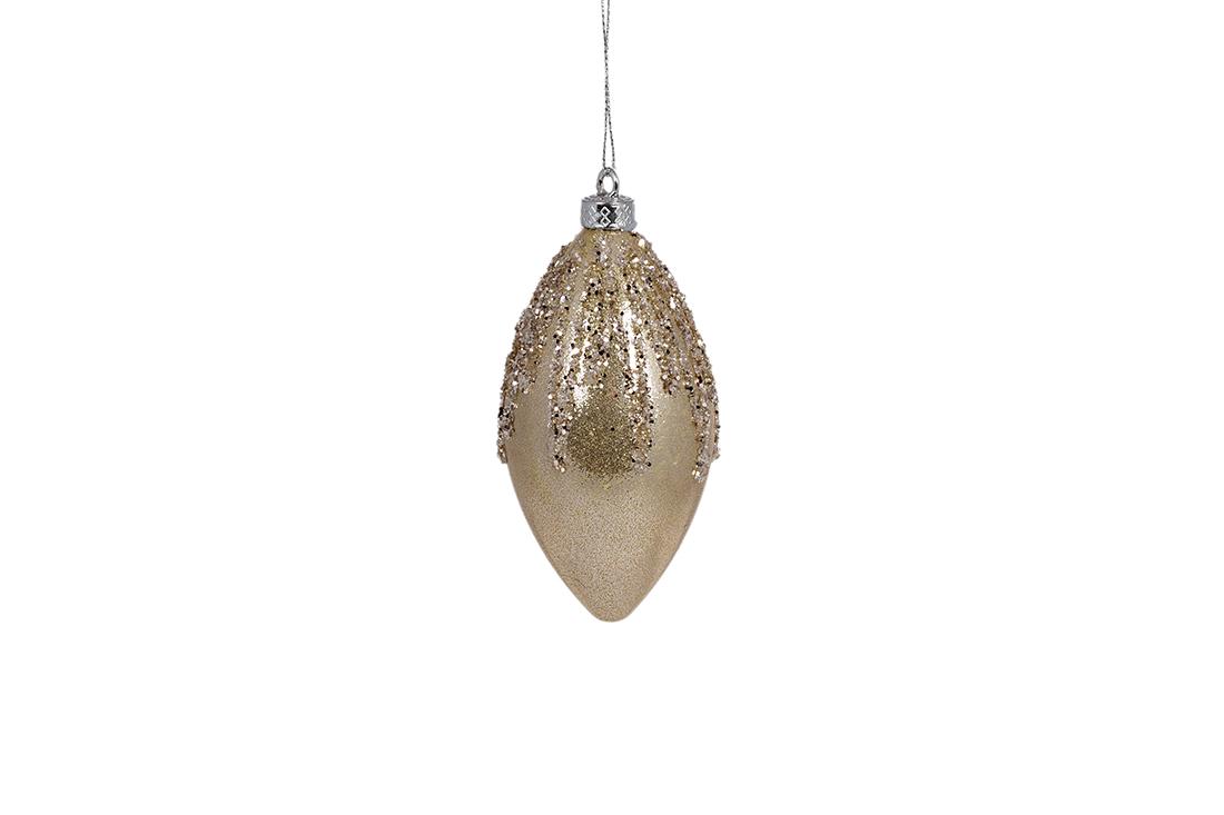 Елочное украшение BonaDi Капля 8 см (182-107)