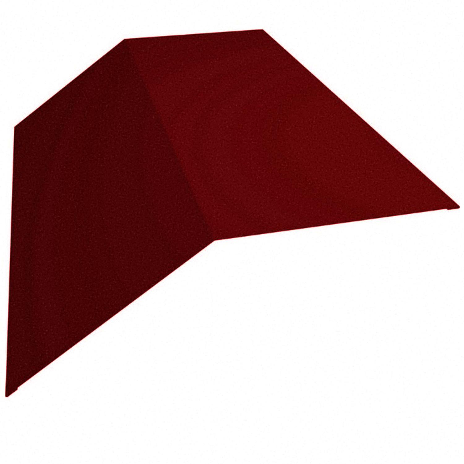 Планка конек треугольный Partner 290х290х2000 с матовым покрытием Ral 3005 мат Красное вино (376287648)