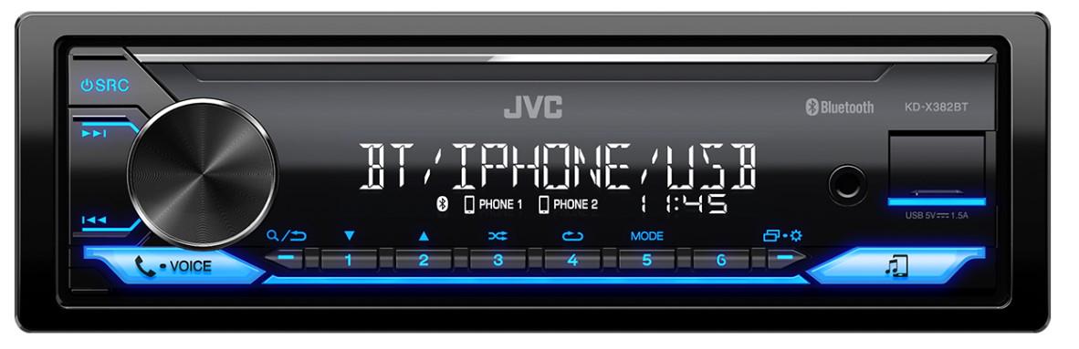 Магнитола JVC KD-X382BT - фото 1