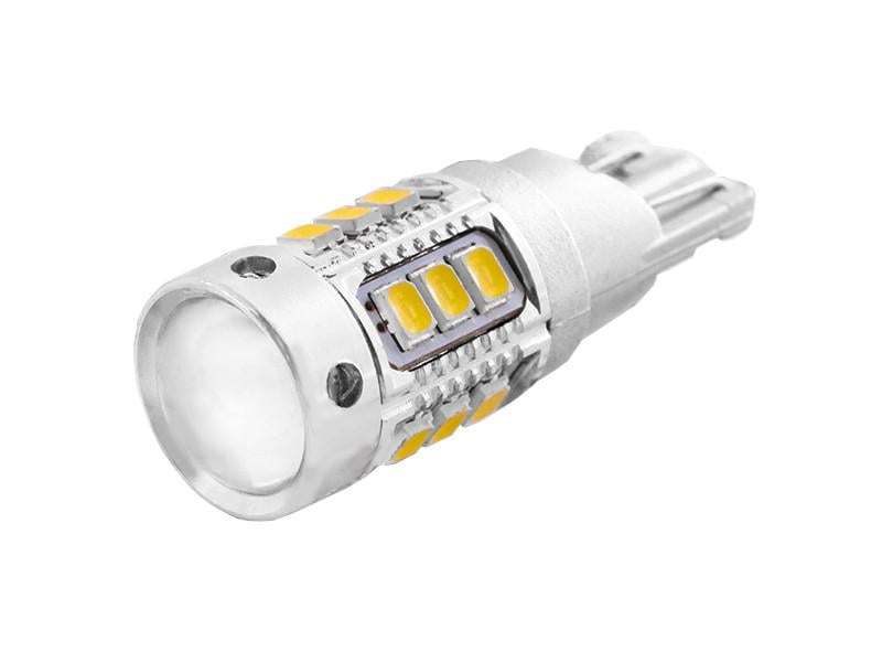 Автолампа светодиодная T10 W5W с обманкой 12 В SMD3020-18led Белый (3313)