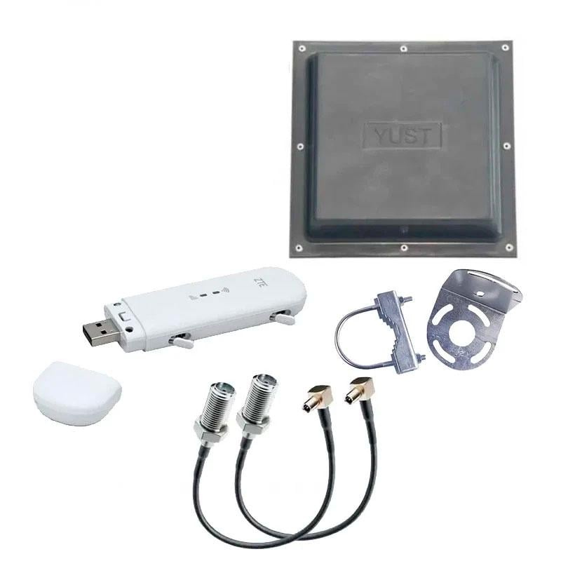 Комплект 3G/4G інтернет ZTE MF79U антена mimo/кабель 30 м/перехідники 2xTS9/F White (tf4371)