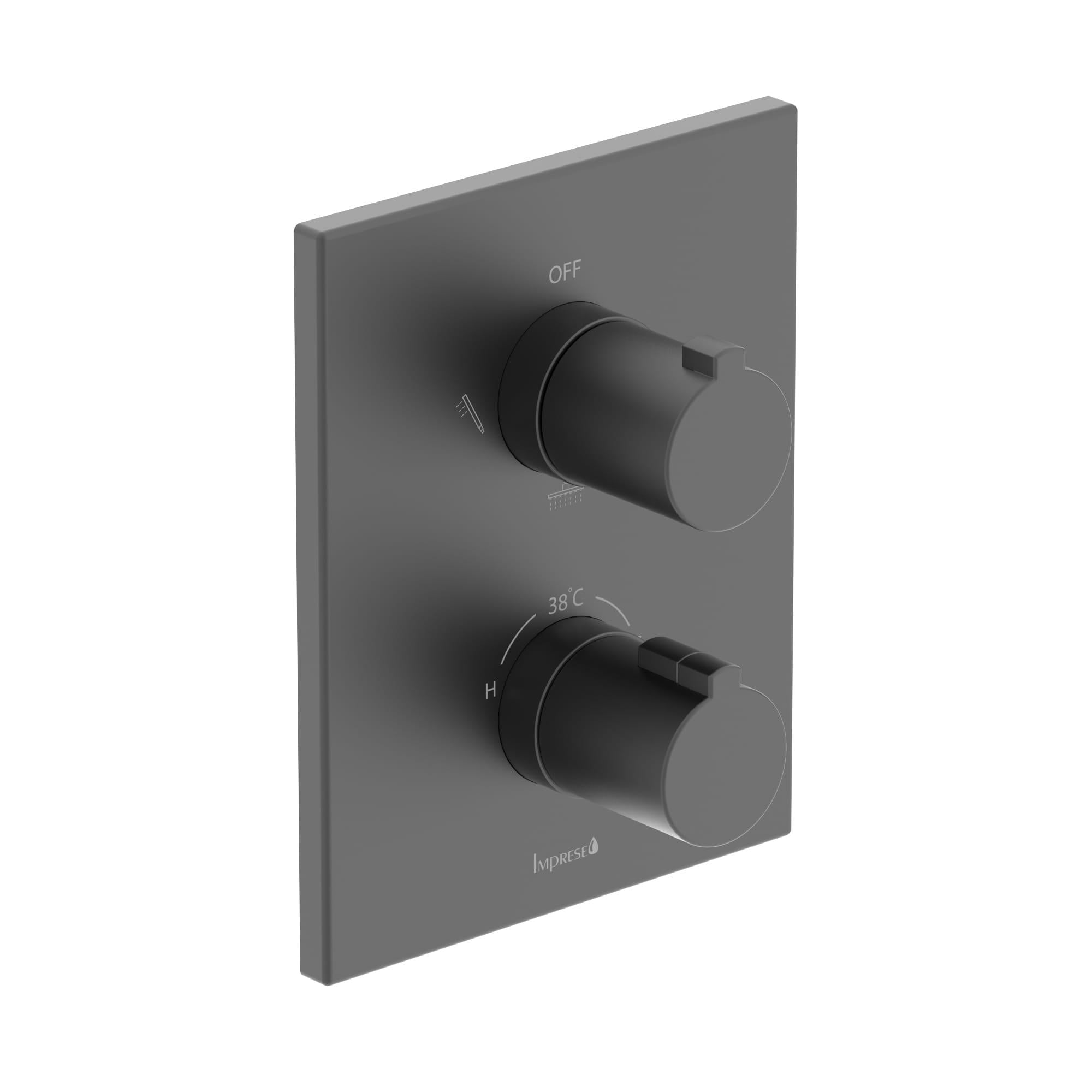 Смеситель для душа Imprese Judit термостатический Черный матовый (f04610810AD)