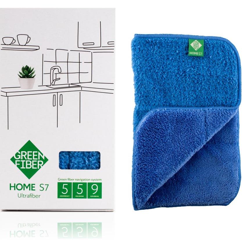 Салфетка GreenWay Green Fiber Home S7 Файбер инволвер Blue (08044) - фото 2 Салфетка GreenWay Green Fiber Home S7 Файбер инволвер Blue (08044) - фото 2