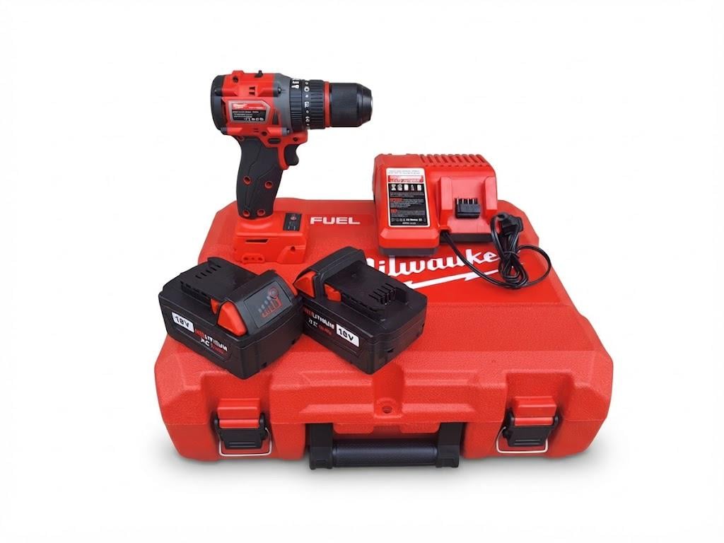 Дрель-шуруповерт аккумуляторная ударная Milwaukee M18 18 В 45 Н·м 2 АКБ 5 А/ч патрон 13 мм (M18) Дрель-шуруповерт аккумуляторная ударная Milwaukee M18 18 В 45 Н·м 2 АКБ 5 А/ч патрон 13 мм (M18)