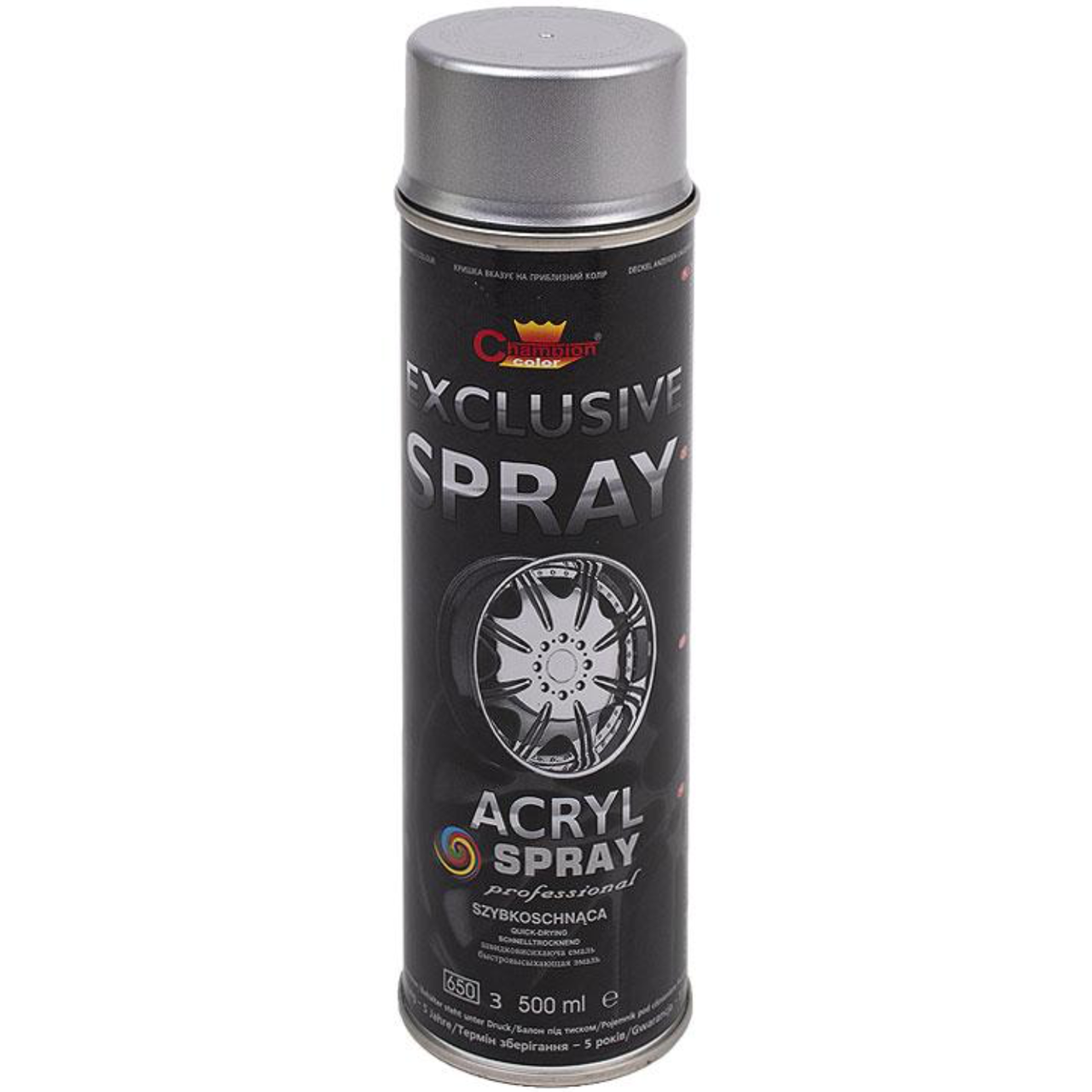 Фарба для дисків Champion Exclusive Spray 500 мл аерозоль Сріблястий