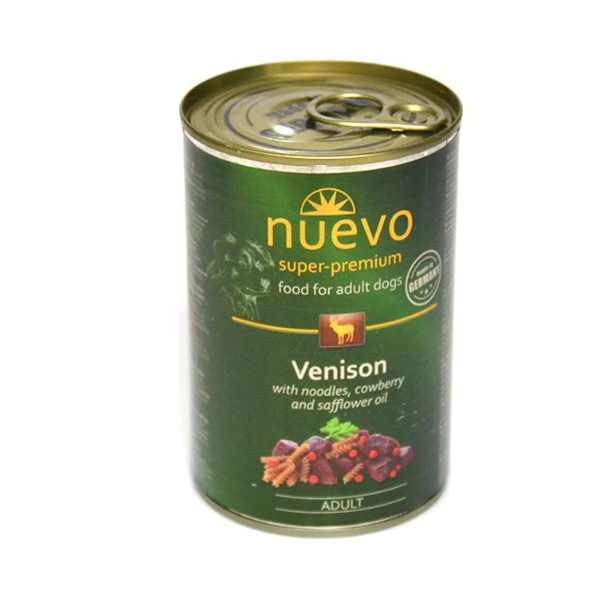 Консерва для собак Nuevo с макаронами и олениной 800 г (4250231595028)