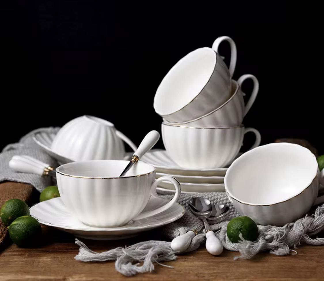 Набор чашек с блюдцами Хрустальная грань 230 мл на 6 персон (90905) - фото 7