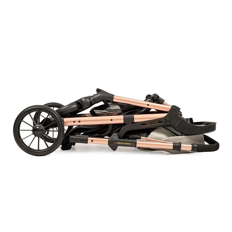 Коляска прогулянкова Ninos Maxi 2 з перекидною ручкою Light Grey/Gold (NM2025LG) - фото 5