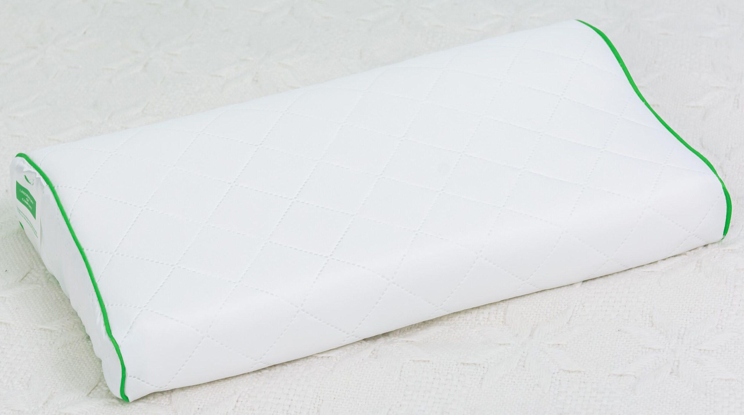 Подушка ортопедическая MirSon №6124 Steep Line Aloe Vera Kiddy 50х29х5/8 см (2200003262780) - фото 2 Подушка ортопедическая MirSon №6124 Steep Line Aloe Vera Kiddy 50х29х5/8 см (2200003262780) - фото 2