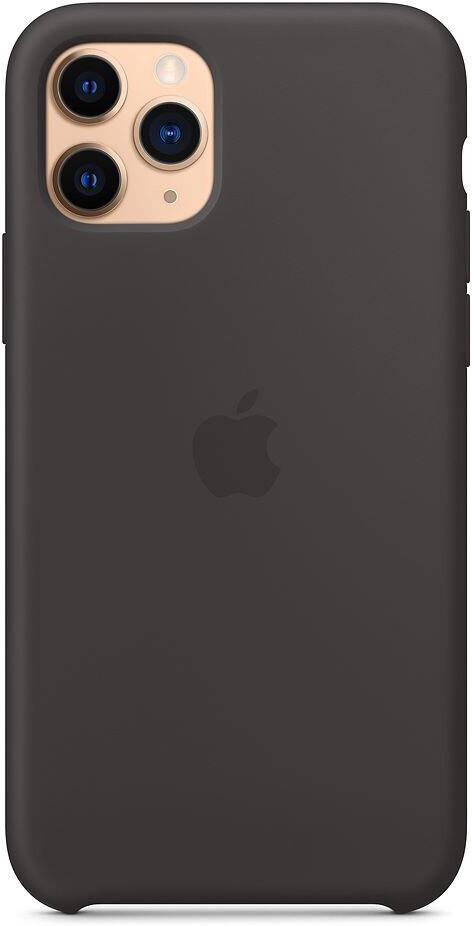 Чехол противоударный силиконовый Silicone Case MX002ZM/A для Apple Iphone 11 Pro Max (6.5") Black - фото 3