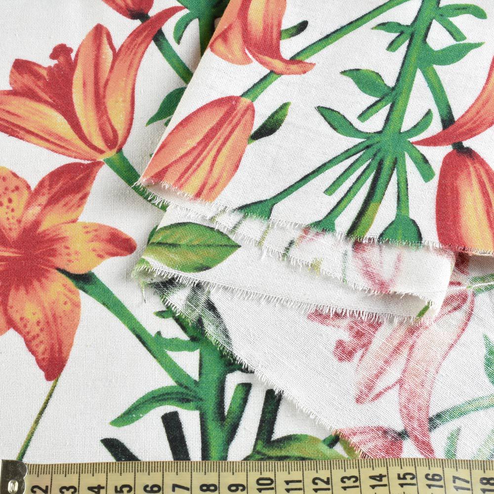 Тканина льон листя ширина 145 см Білий (12652.005) - фото 3 Тканина льон листя ширина 145 см Білий (12652.005) - фото 3