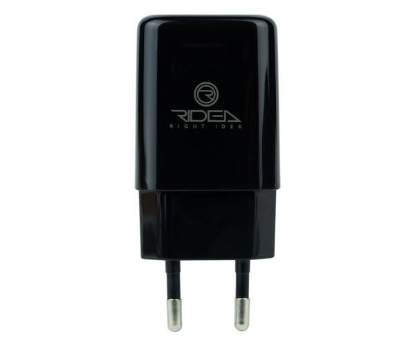 Пристрій зарядний мережевий Ridea RW-11211 Element USB 2,1 A cable USB-Type-C Black