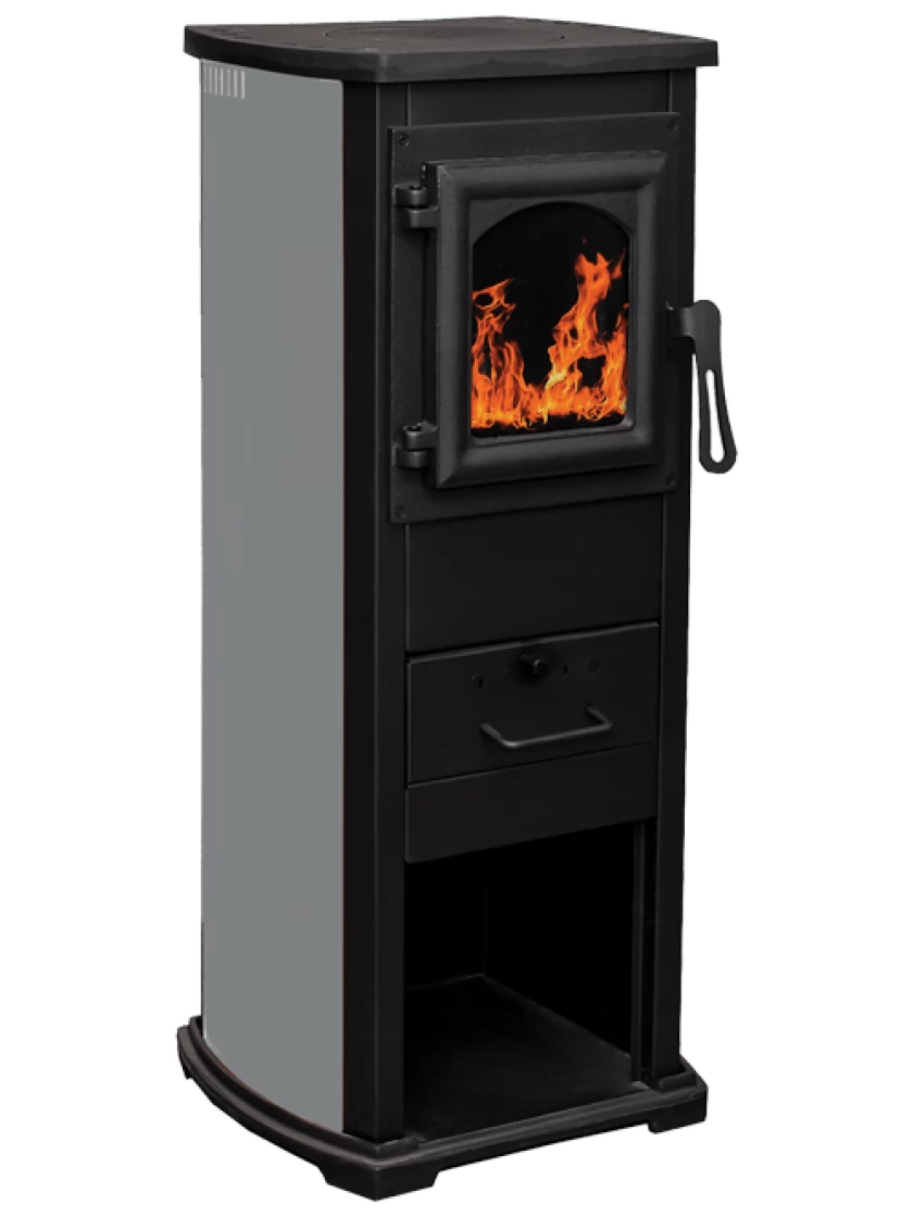 Печь Termo Sistem KLASIK LUX из котловой стали 7 кВт Серый (9268345)