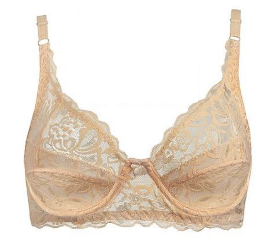 Бюстгальтер мереживний 75C Персиковий (22-87-1595-ПЕР)