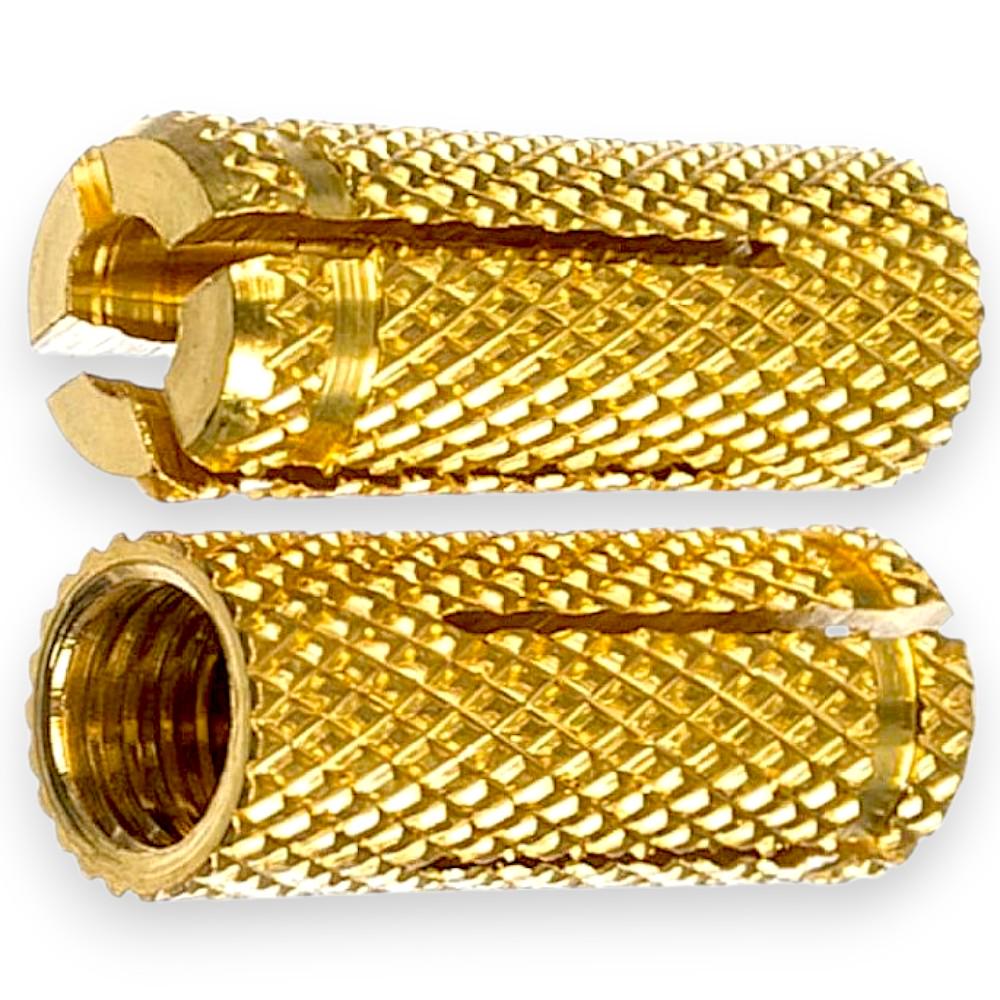 Комплект дюбелів цанга Kreptech латунні забивні 10x32/М8 20 шт. (30583997) - фото 2 Комплект дюбелів цанга Kreptech латунні забивні 10x32/М8 20 шт. (30583997) - фото 2