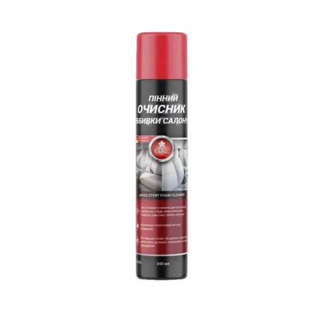 Пенный очиститель обивки салона GNL Upholstery Foam Cleaner 650 мл