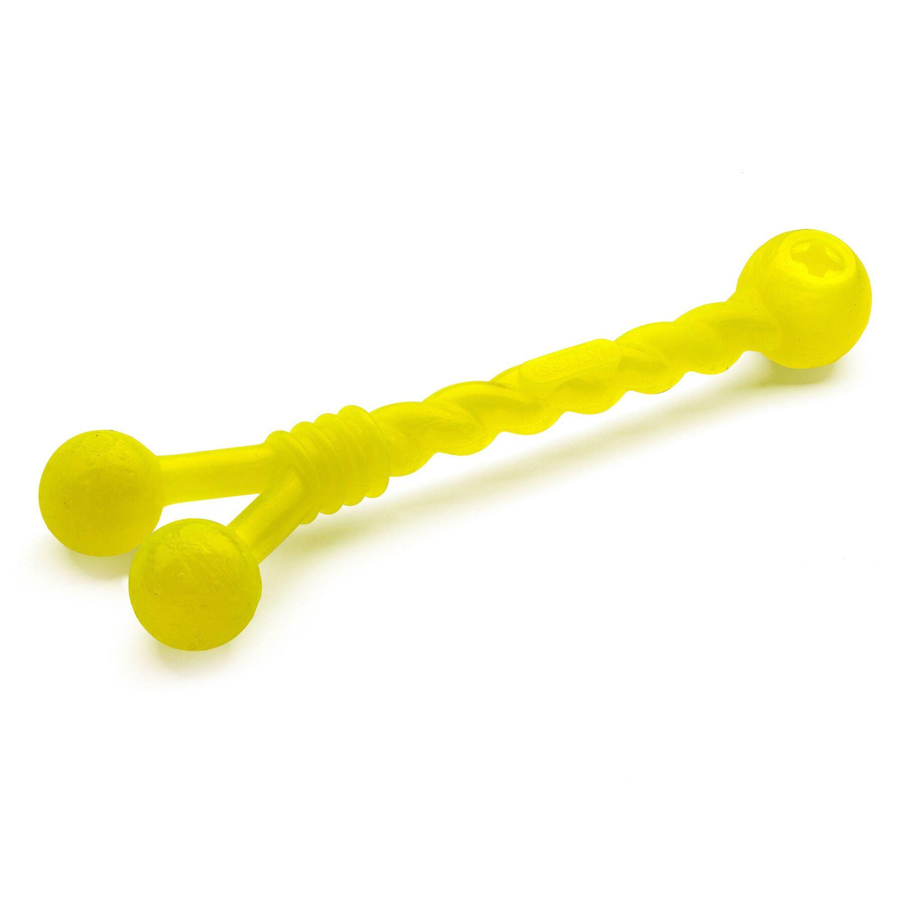 Игрушка для собак Comfy Mint Dental Twister для чистки зубов флюорисцентная резина 30 см Желтый (113562)
