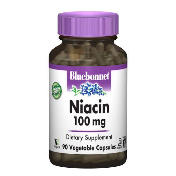 Ниацин Bluebonnet Nutrition Niacin 100 мг 90 Caps - фото 1