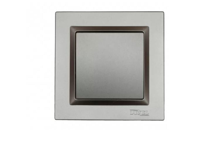 Выключатель перекрестный одноклавишный Luxel JAZZ Графитовый (9721)