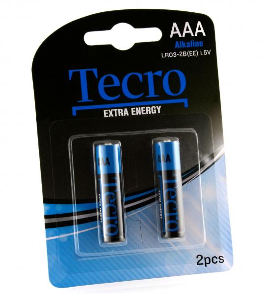 Батарейка лужна AAA Tecro Extra Energy Alkaline LR03-2B EE 2 шт. (M0405)