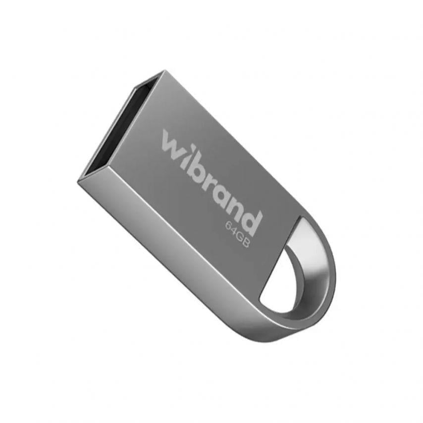 Флеш-пам'ять USB Wibrand Lynx 64GB USB 2.0 Silver