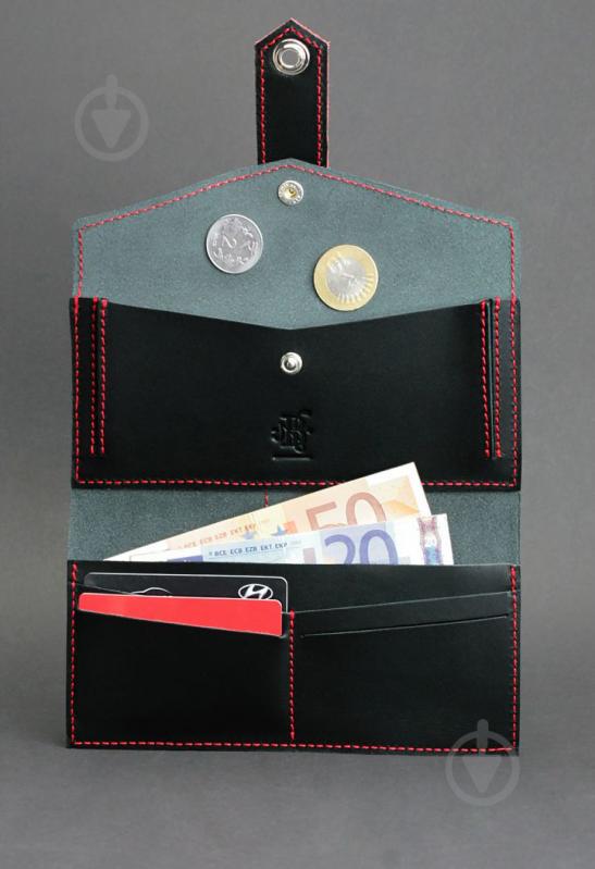 Портмоне BlankNote 3.0 Графит-клубника (BN-PM-3-g-k) - фото 4 Портмоне BlankNote 3.0 Графит-клубника (BN-PM-3-g-k) - фото 4
