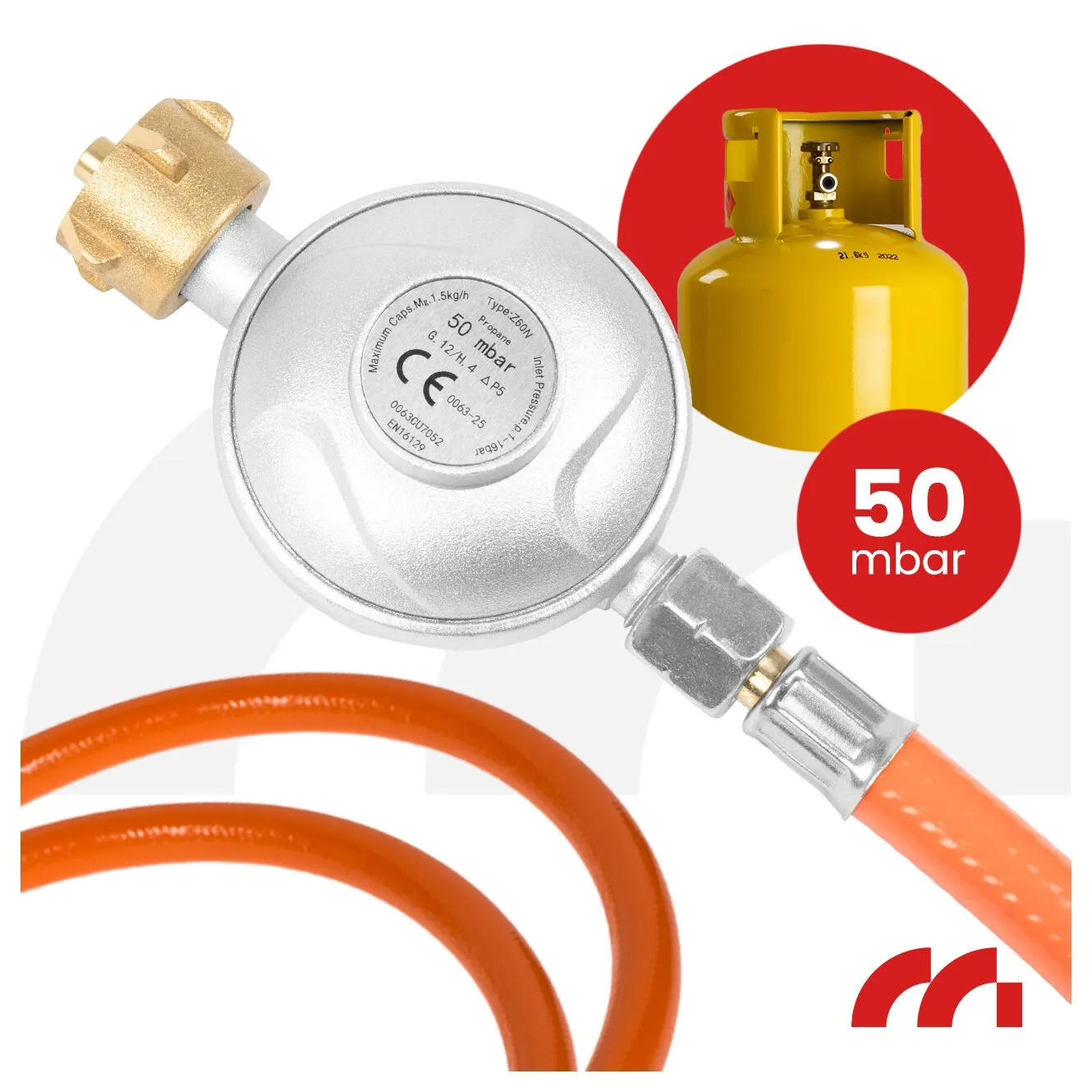 Газовый обогреватель MalTec GAS-5000WT 4,2 кВт керамический с редуктором и шлангом складной (35043) - фото 7
