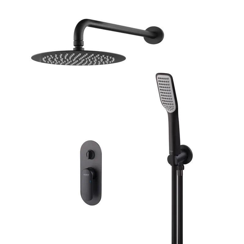 Душова система KOER KB-62028-05 прихованого монтажу Латунь Чорний матовий (KR6009) Душова система KOER KB-62028-05 прихованого монтажу Латунь Чорний матовий (KR6009)