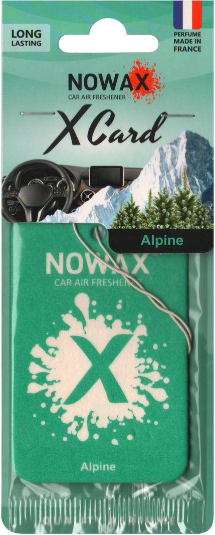 Ароматизатор для авто Nowax X Card Alpine на зеркало жидкий (0303243)